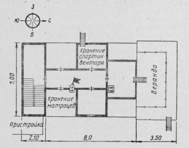 План помещений мансардного этажа 